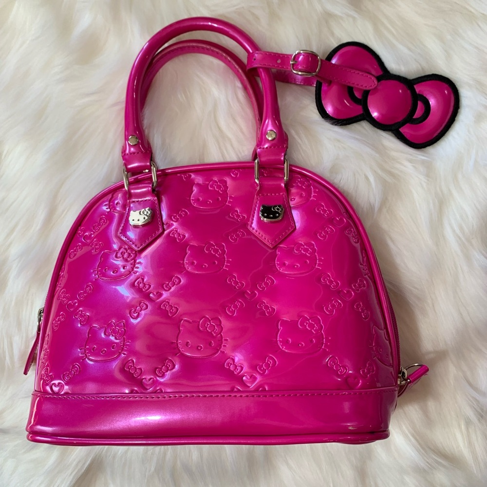 Loungefly HELLO KITTY Embossed PINK Tote Bag